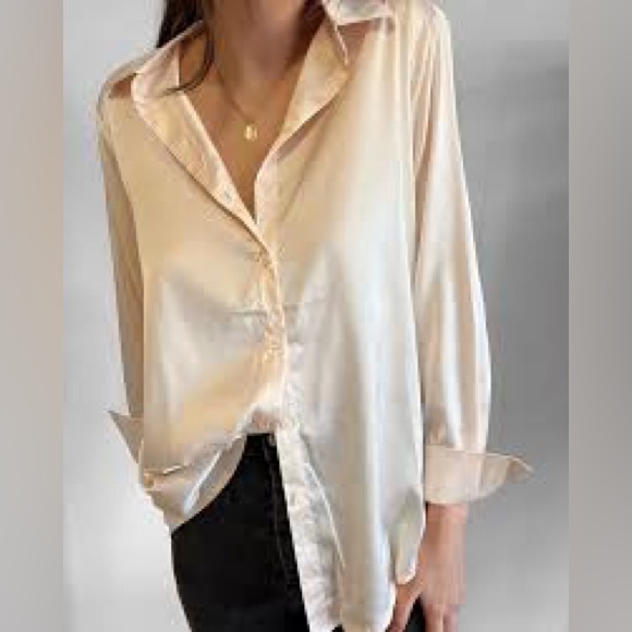 Karen Scott Champagne Blouse - Picture 2 of 9